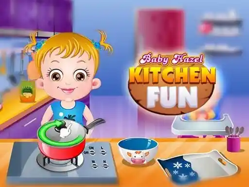 Diversión en la cocina de Baby Hazel