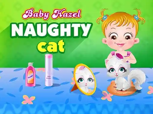 Baby Hazel travieso gato