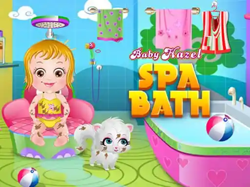 Baño de spa de Baby Hazel