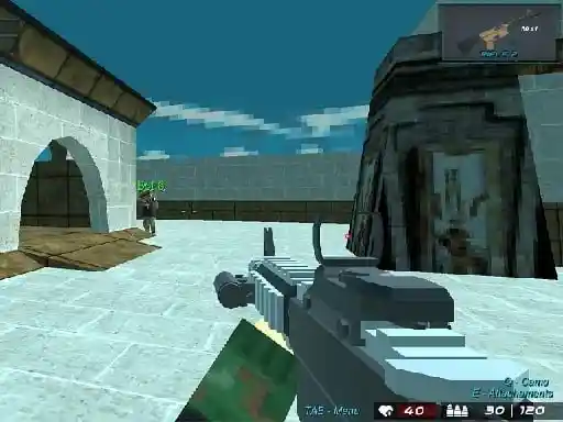 Game: Arena de Combate Blocky de Disparos en 3D Píxel
