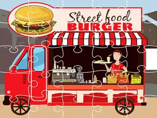 Game: Rompecabezas de camiones de hamburguesas