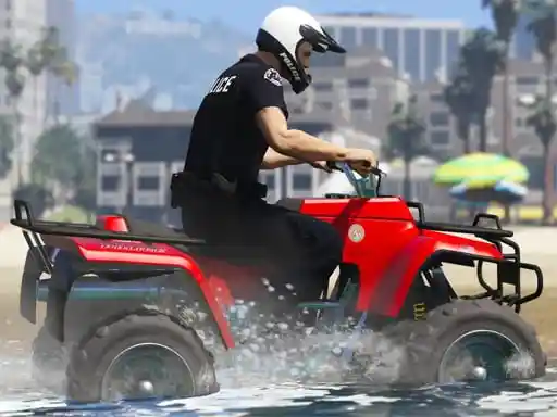 Game: Diapositiva de ATV de dibujos animados