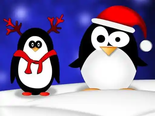 Game: Rompecabezas de pingüinos navideños