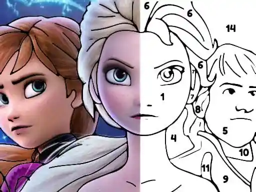 Game: Color por Número con Frozen II