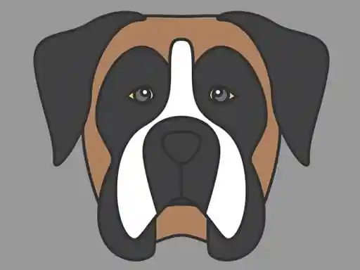 Game: Coloreando la cara de un perrito.