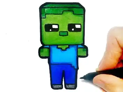 Game: Fácil para niños colorear Minecraft