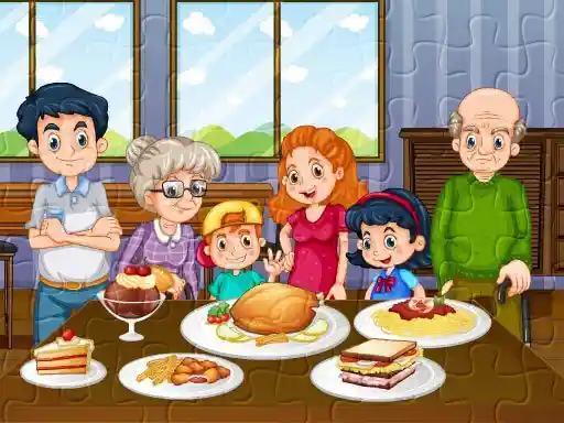 Game: Rompecabezas de la cena familiar