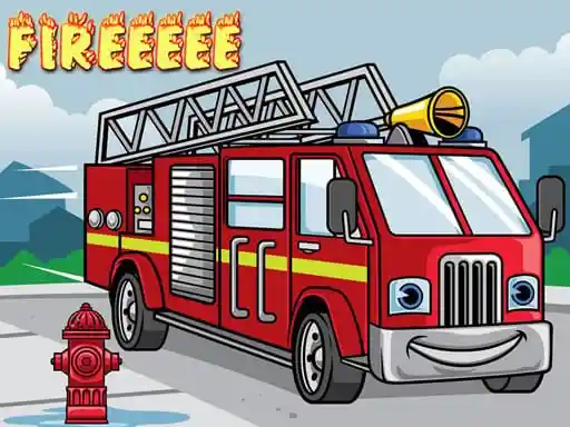 Game: Rompecabezas de camión de bomberos