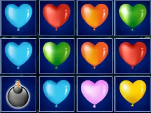 Game: Colapso de Bloques de Globos de Corazón