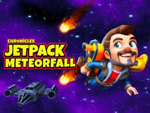 Game: Jetpack Meteorfall se traduce como Caída de Meteoros con Jetpack.