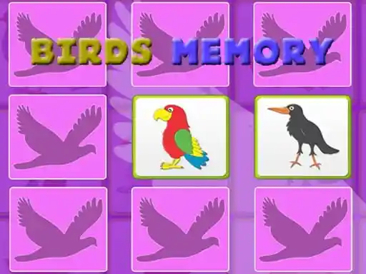 Game: Juego de memoria para niños: Pájaros