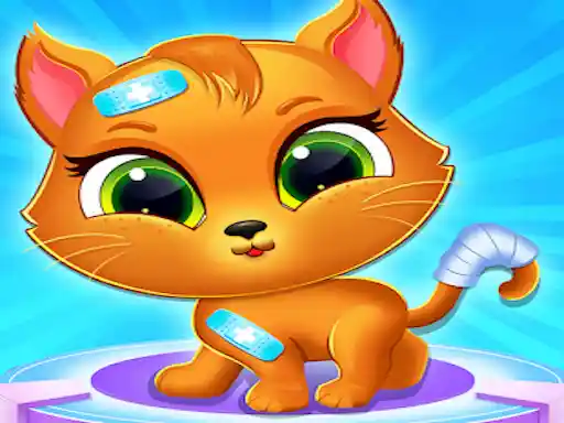 Game: Pequeño gato cuidado médico