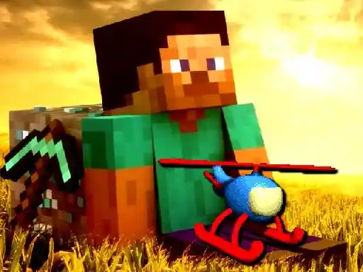 Game: Aventura de helicóptero en Minecraft