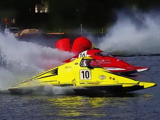 Game: Barco de carreras de motor