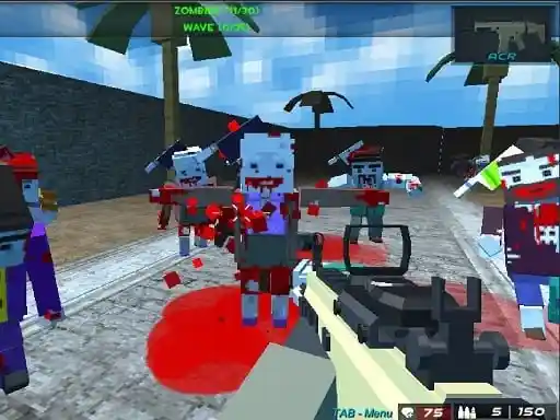 Game: Combate pixelado de la tormenta de arena.