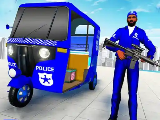 Game: Conductor de Auto Rickshaw de la Policía