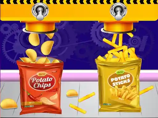 Game: Juegos de fábrica de papas fritas para niños.