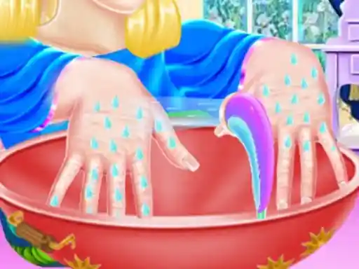 Game: Cuidado de manos de la princesa Ella