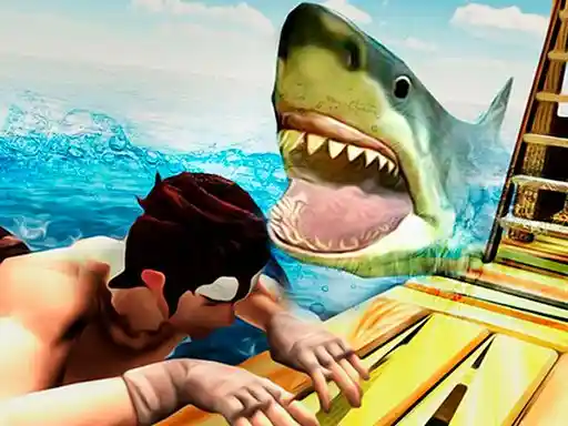 Game: Caza de tiburones en balsa