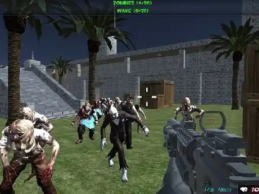 Disparando a los zombies fps Xtreme Buenos contra Chicos Malos