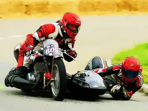 Game: Rompecabezas de carreras de sidecar
