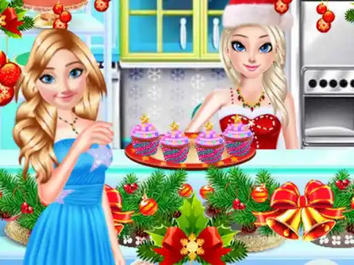 Game: Sister Princess Christmas Cupcake Maker
