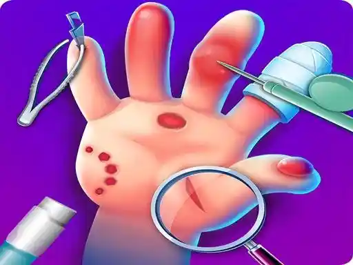 Juegos de Doctor de Mano de Piel Cirugía Juegos de Hospital