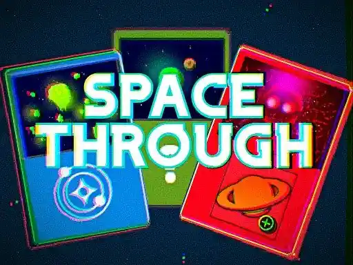 Espacio a través del juego de cartas Clicker