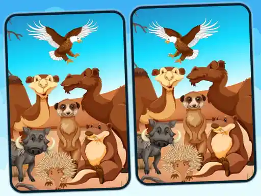 Game: Encuentra 5 diferencias en los desiertos.