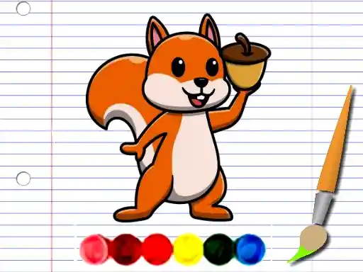Game: Aventura de colorear ardillas