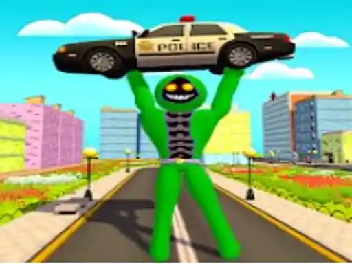 Stickman Increíble Héroe Monstruo Lucha en la Ciudad