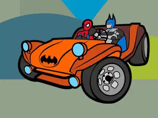 Game: Libro de colorear de autos superhéroes