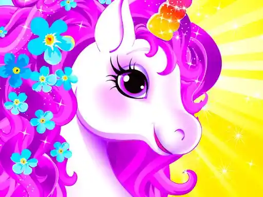 Game: Vestir al unicornio - Juegos para niñas