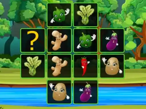Game: Tarjetas de Verduras para Combinar