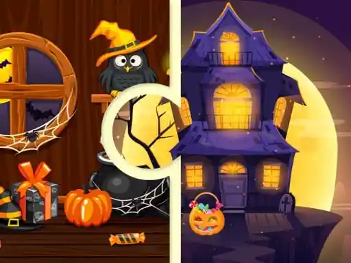 Game: Casa de la Bruja Rompecabezas de Halloween