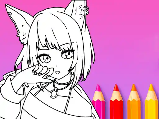 Game: Libro de colorear de anime y manga.