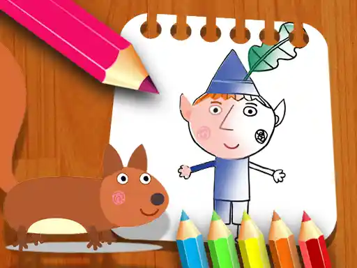 Game: Libro para colorear de Ben y Holly.