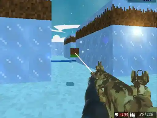 Game: Disparos de Bloques en el Mundo de Hielo Multijugador de Swat