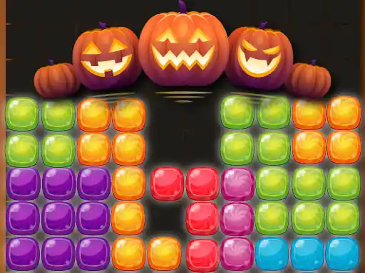 Game: Bloques de rompecabezas de caramelo de Halloween