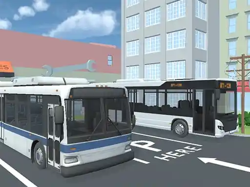Game: Simulador de desafío de estacionamiento de autobuses en la ciudad 3D