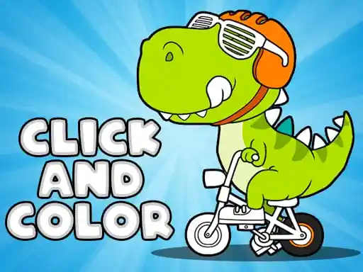 Haz clic y colorea dinosaurios