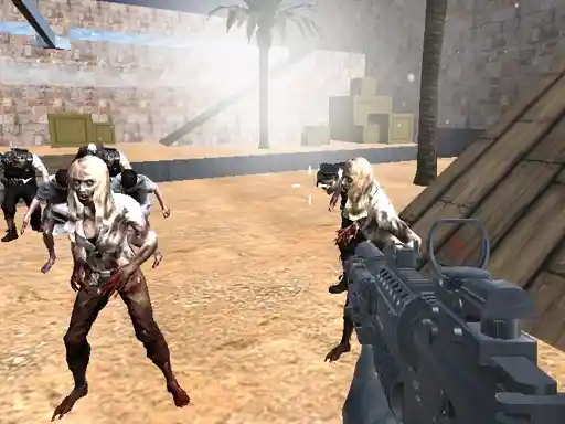Combate de supervivencia de zombies en modo multijugador