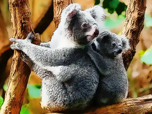 Game: Lindo bebé koala oso