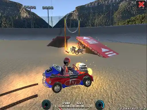Game: Demolición de dibujos animados de choque de autos Derby