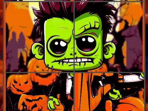 Game: Franky Vampiro Rompecabezas de Halloween