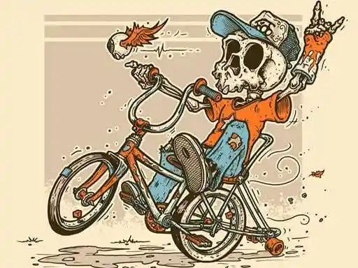 Game: Paseo en bicicleta de Halloween Jigsaw