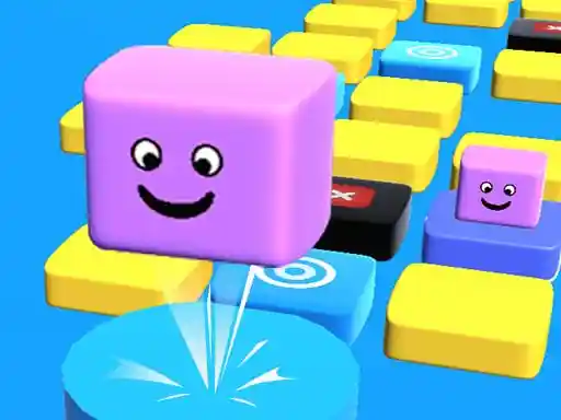 Game: Salta la pila de cubos 3D.