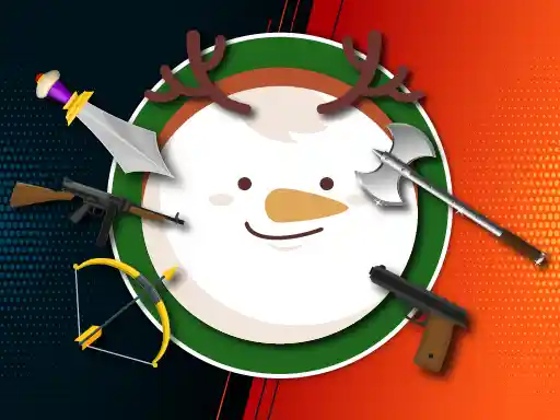 Patea al muñeco de nieve Navideño
