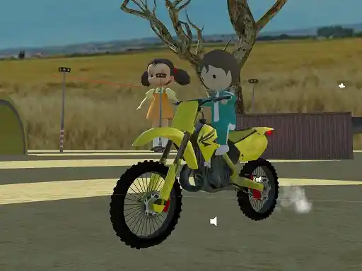 Game: Msk Juego del Calamar Acrobacias en Motocicleta