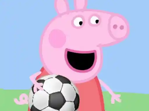Piga tiro de fútbol de cerdo